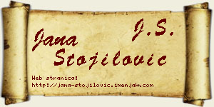 Jana Stojilović vizit kartica